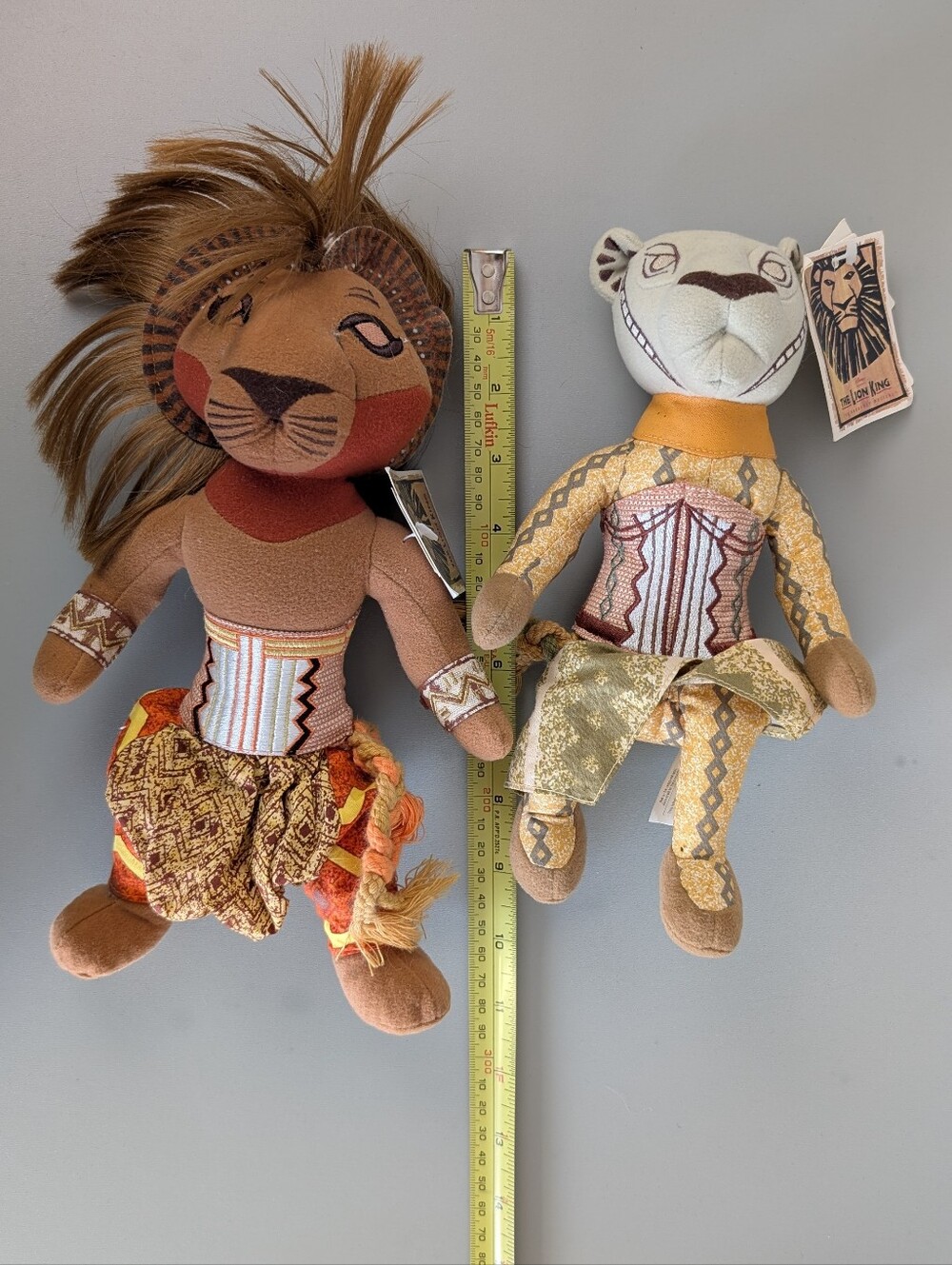NWT Disney The Lion King Broadway Musical Simba & Nala Plush Toys - Picture 10 of 10
